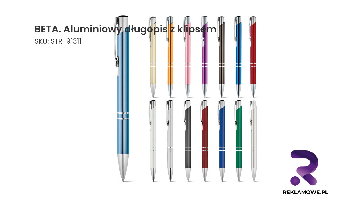 BETA. Aluminiowy długopis z klipsem Aluminiowy długopis BETA z klipsem