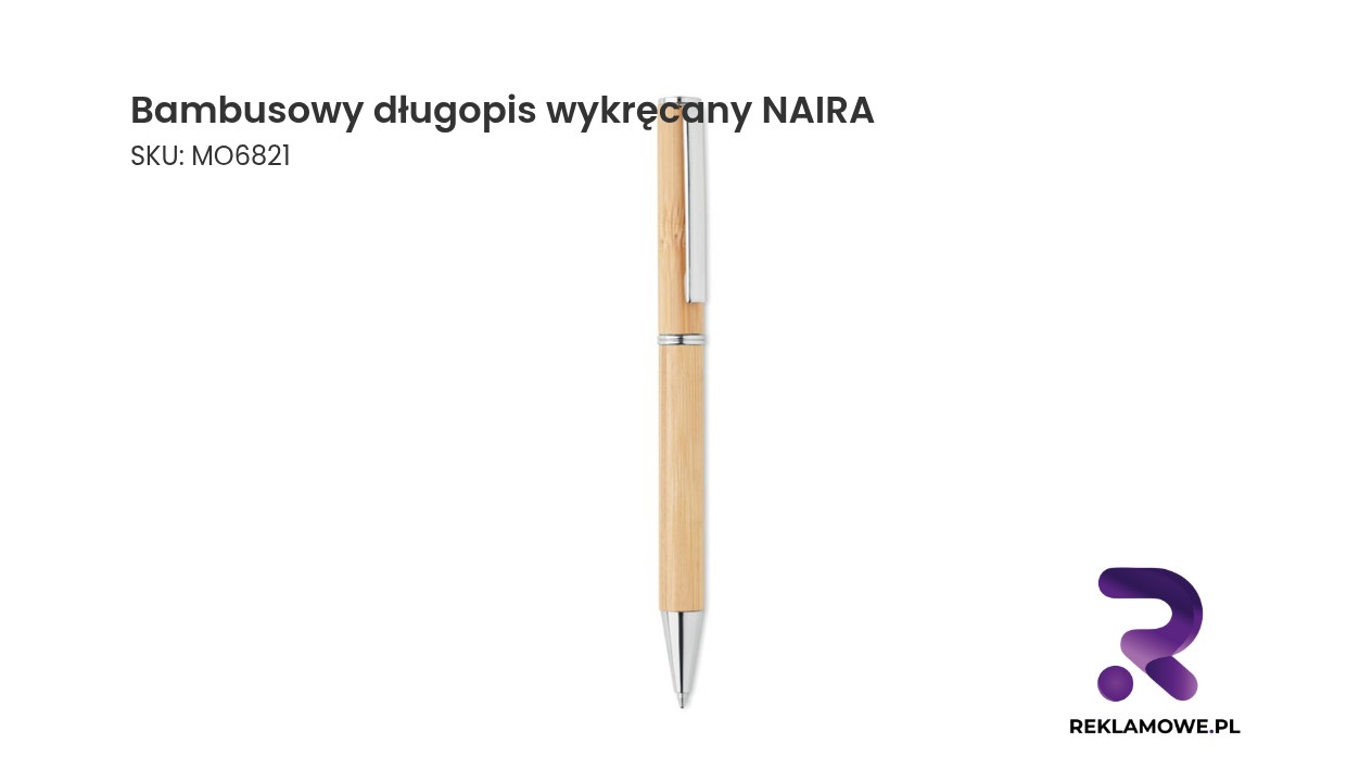 Ekologiczny bambusowy długopis wykręcany NAIRA