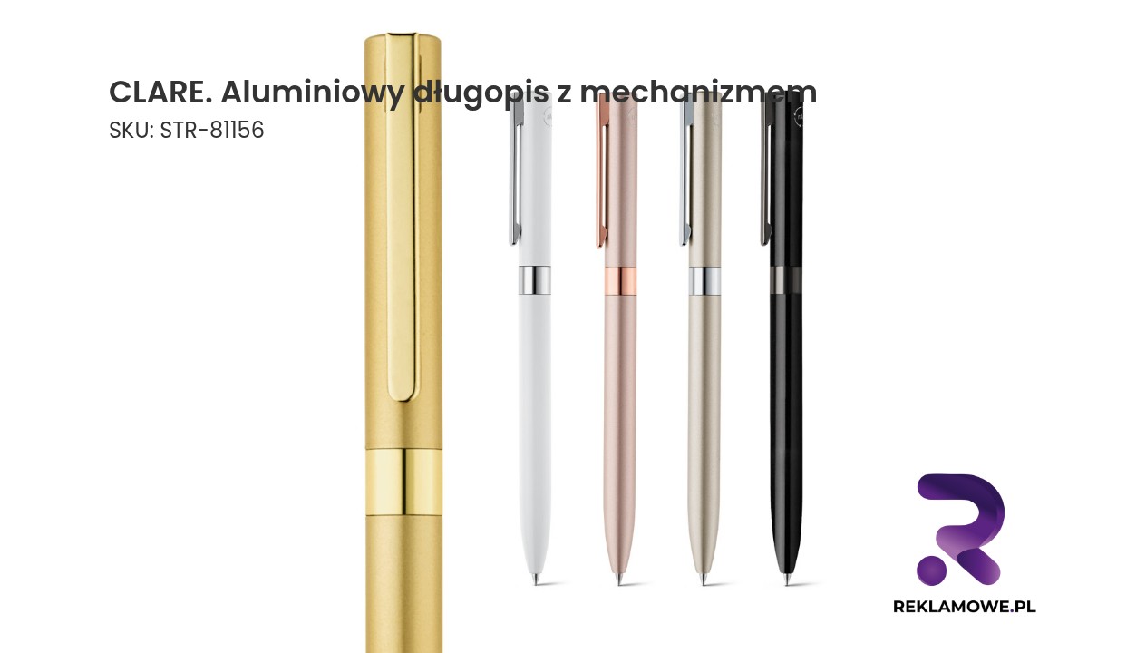 Aluminiowy długopis z mechanizmem marki CLARE