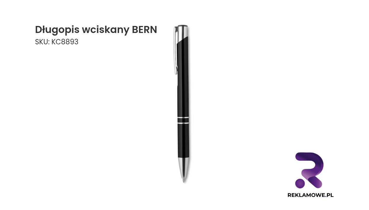 Długopis wciskany BERN Długopis wciskany marki BERN