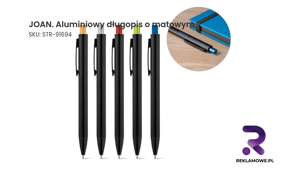 Aluminiowy długopis JOAN o matowym wykończeniu