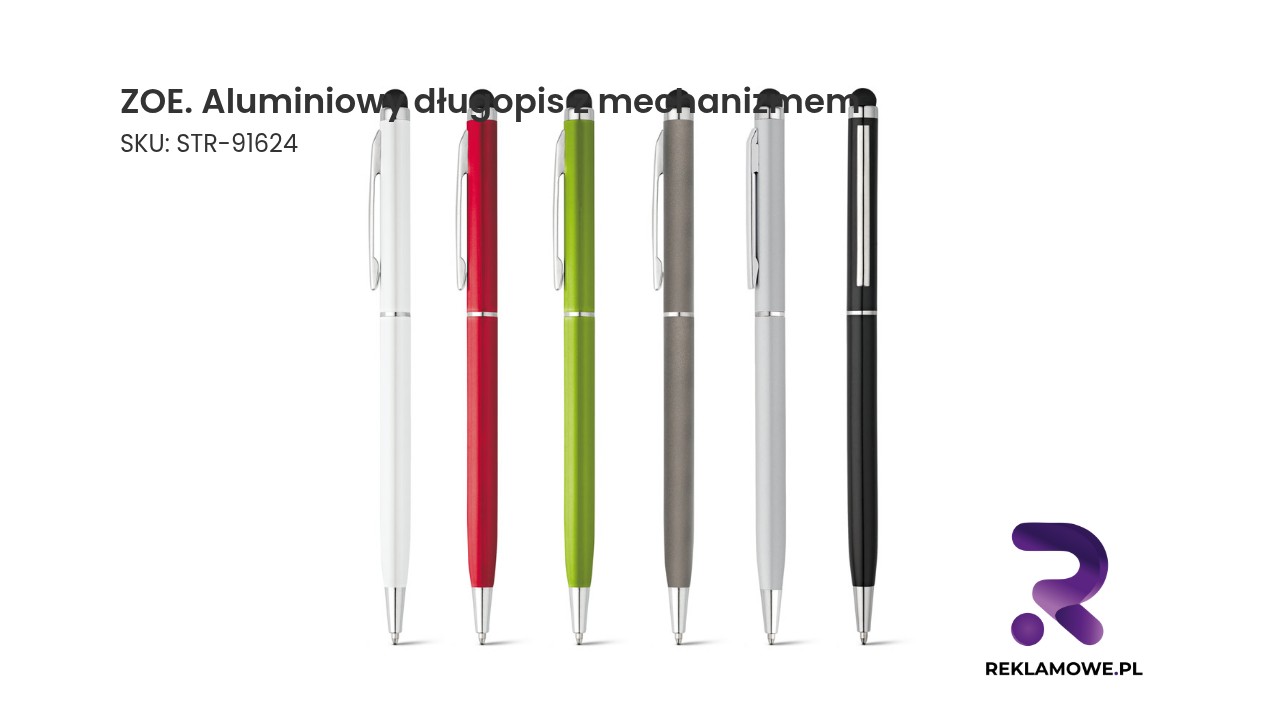 Aluminiowy długopis ZOE z mechanizmem