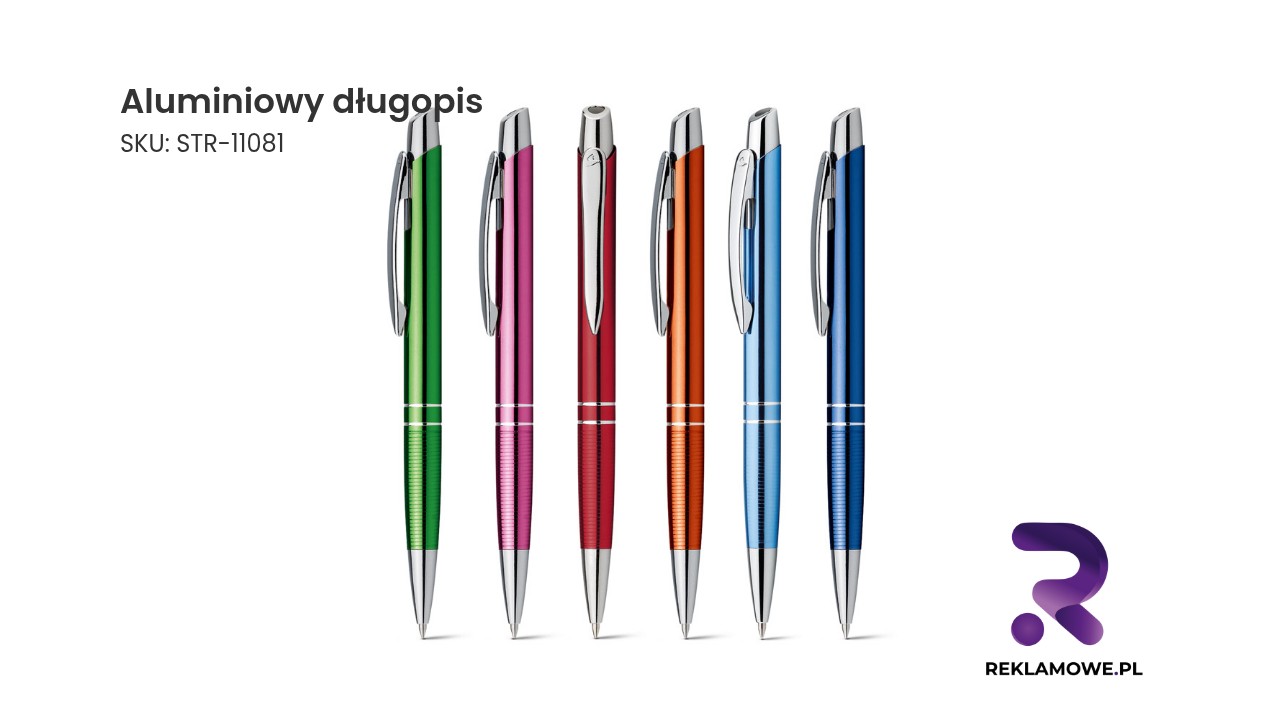 Aluminiowy długopis Aluminiowy długopis o nowoczesnym designie