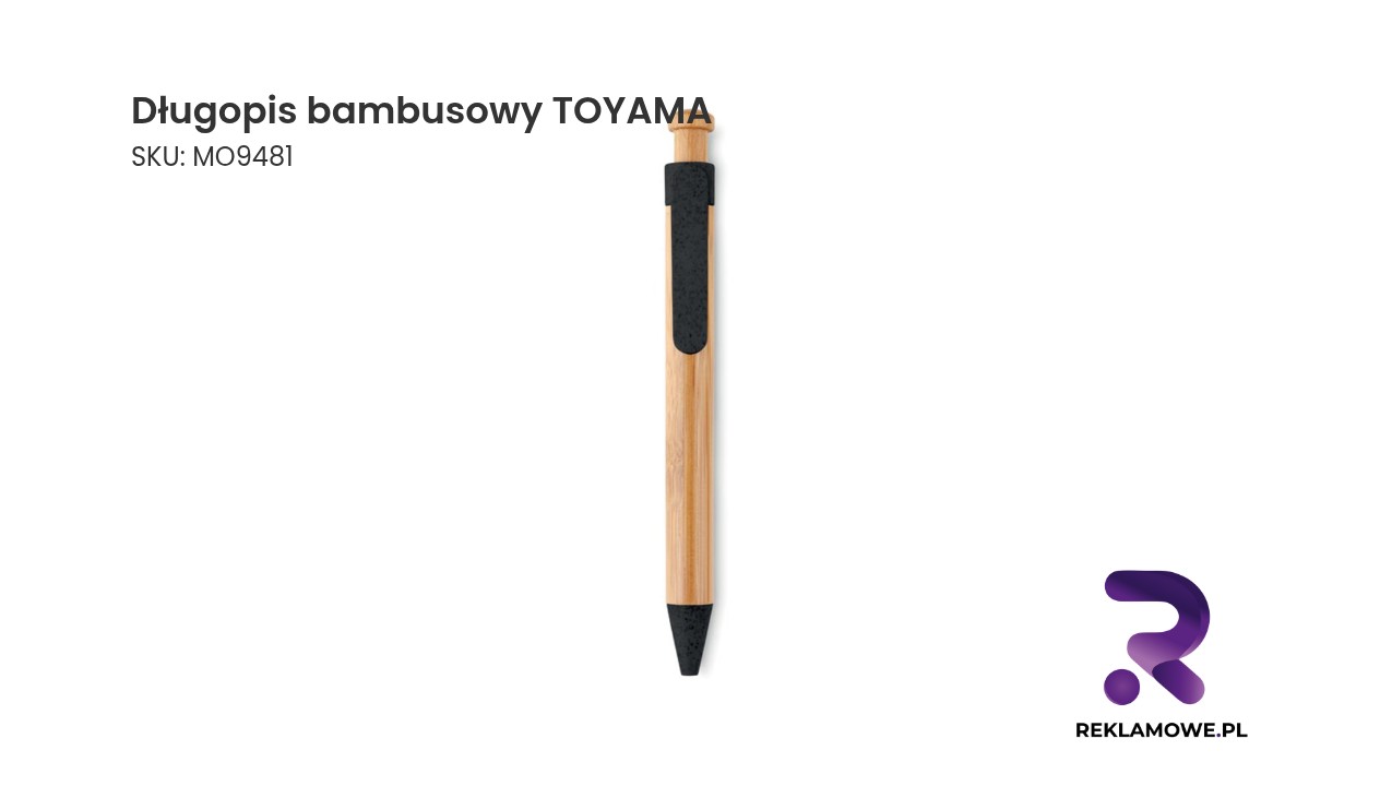 Długopis bambusowy TOYAMA – ekologiczny długopis reklamowy z bambusa