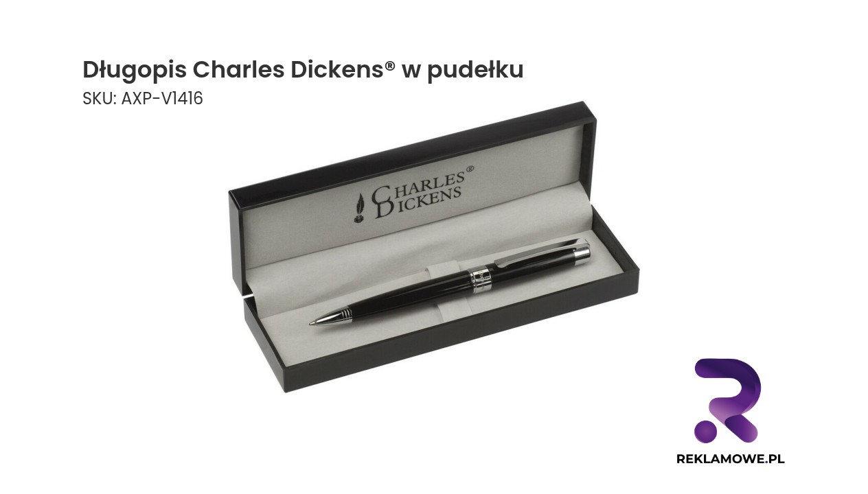 Długopis Charles Dickens w pudełku – elegancki długopis prezentowy