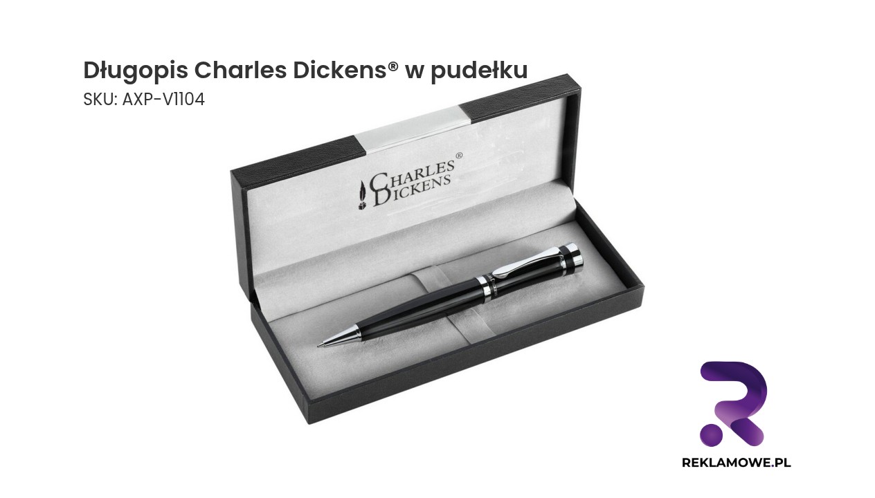 Długopis Charles Dickens w pudełku – elegancki długopis w ozdobnym etui