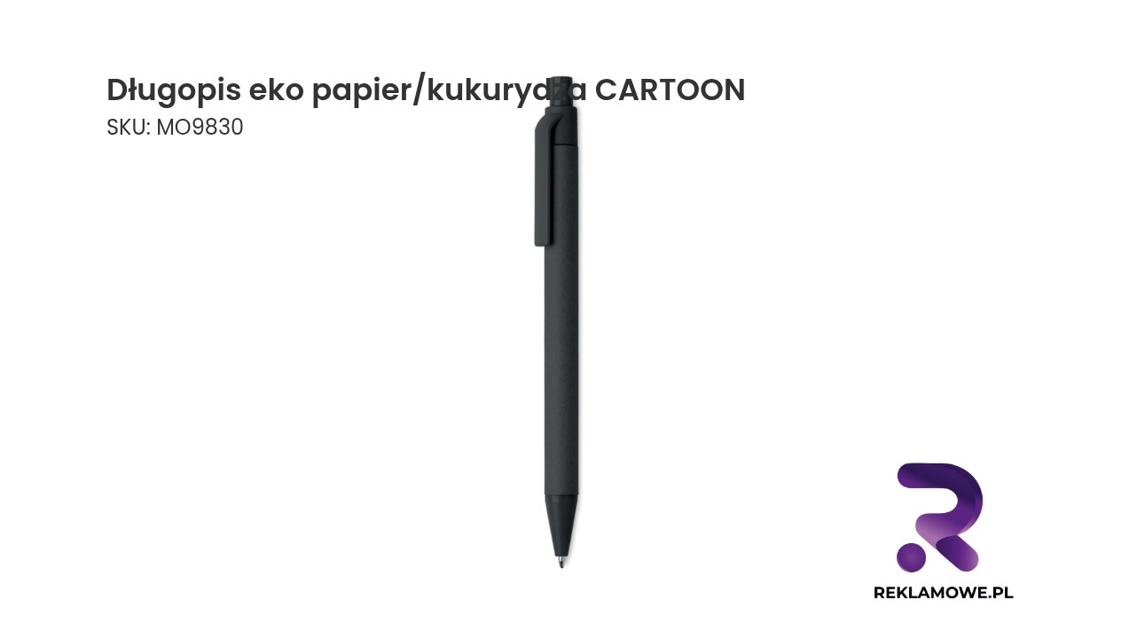 Ekologiczny długopis wykonany z papieru i kukurydzy marki Cartoon
