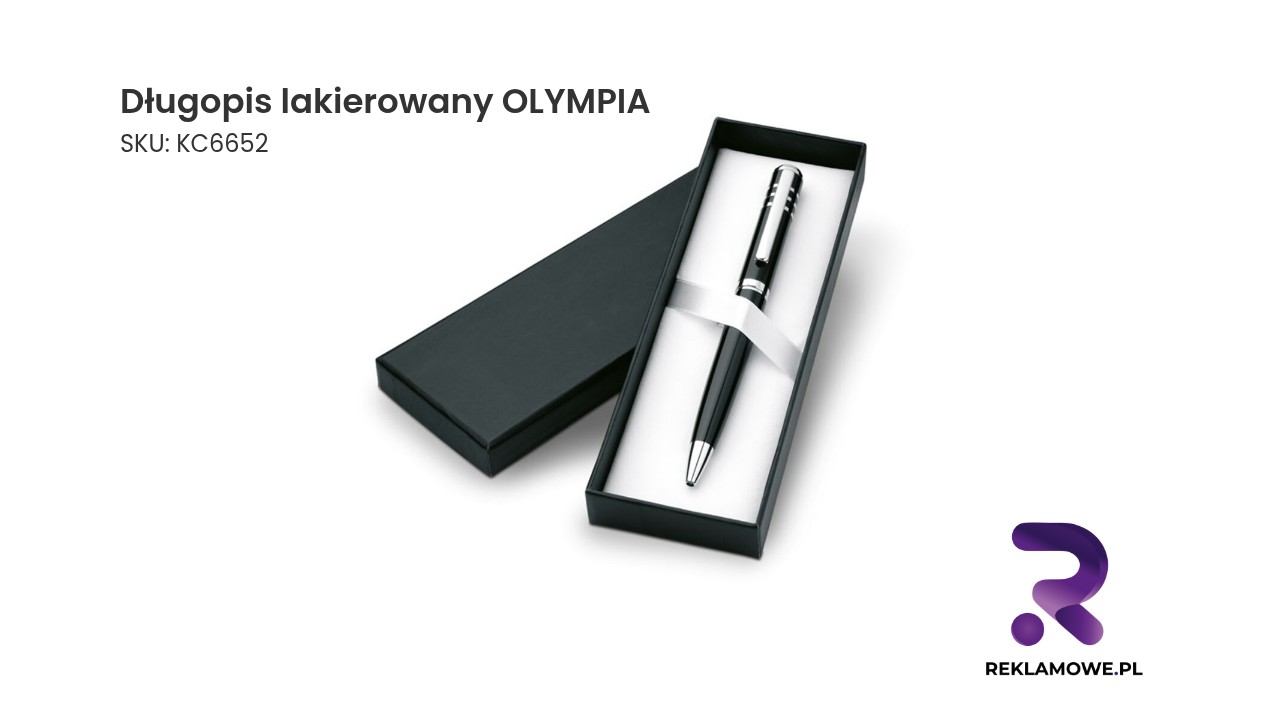 Długopis, lakierowany OLYMPIA Długopis lakierowany marki Olympia