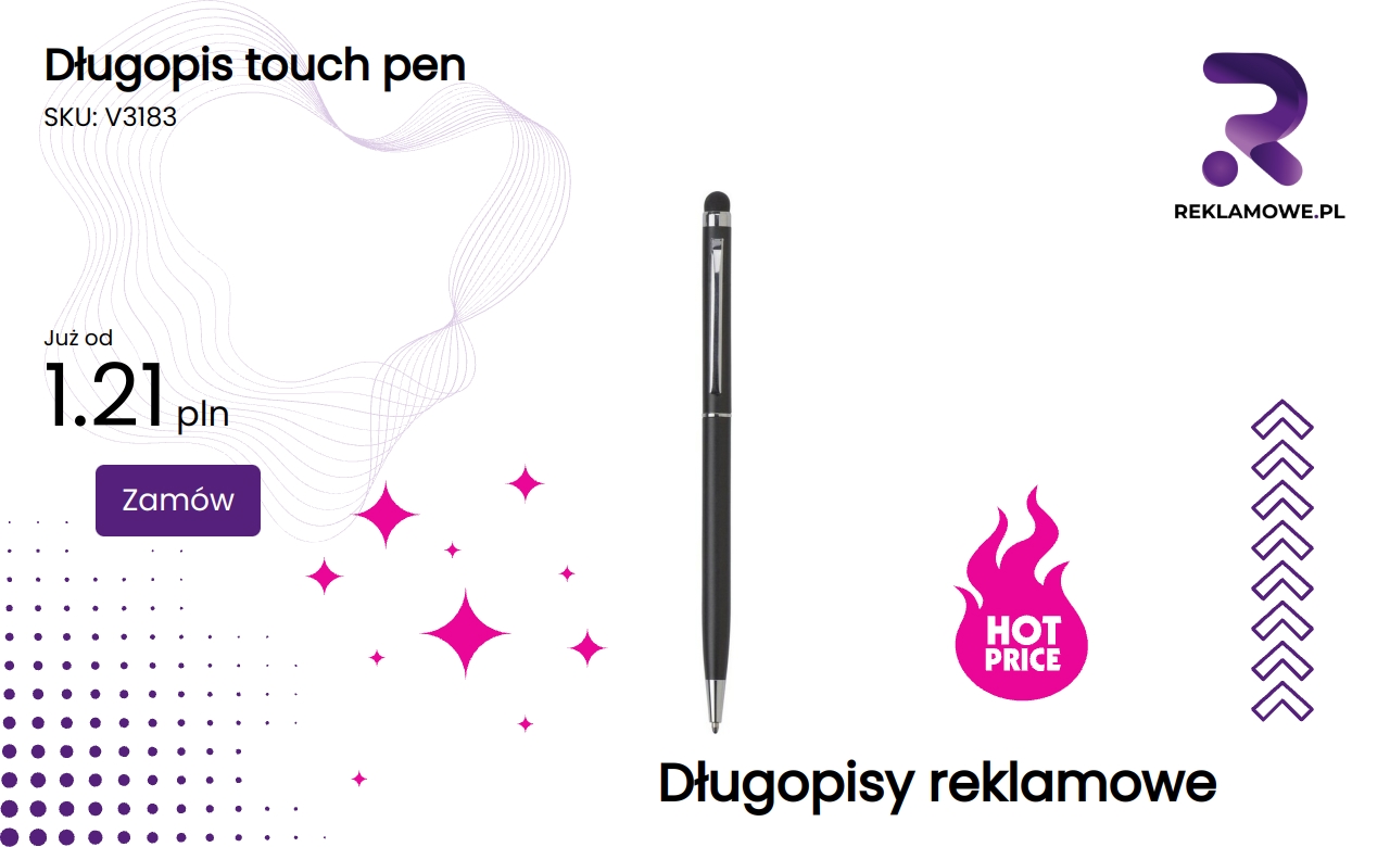 Długopis touch pen z funkcją dotykową