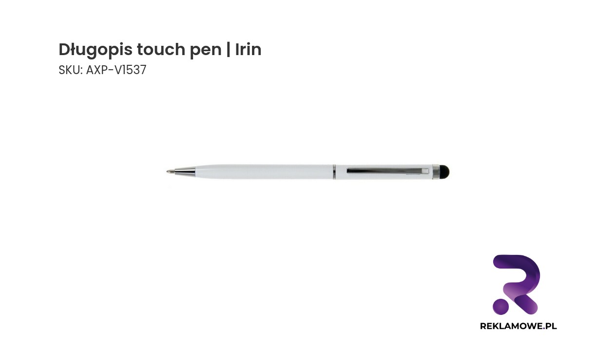 Długopis touch pen Irin – stylowy długopis z końcówką do ekranów dotykowych