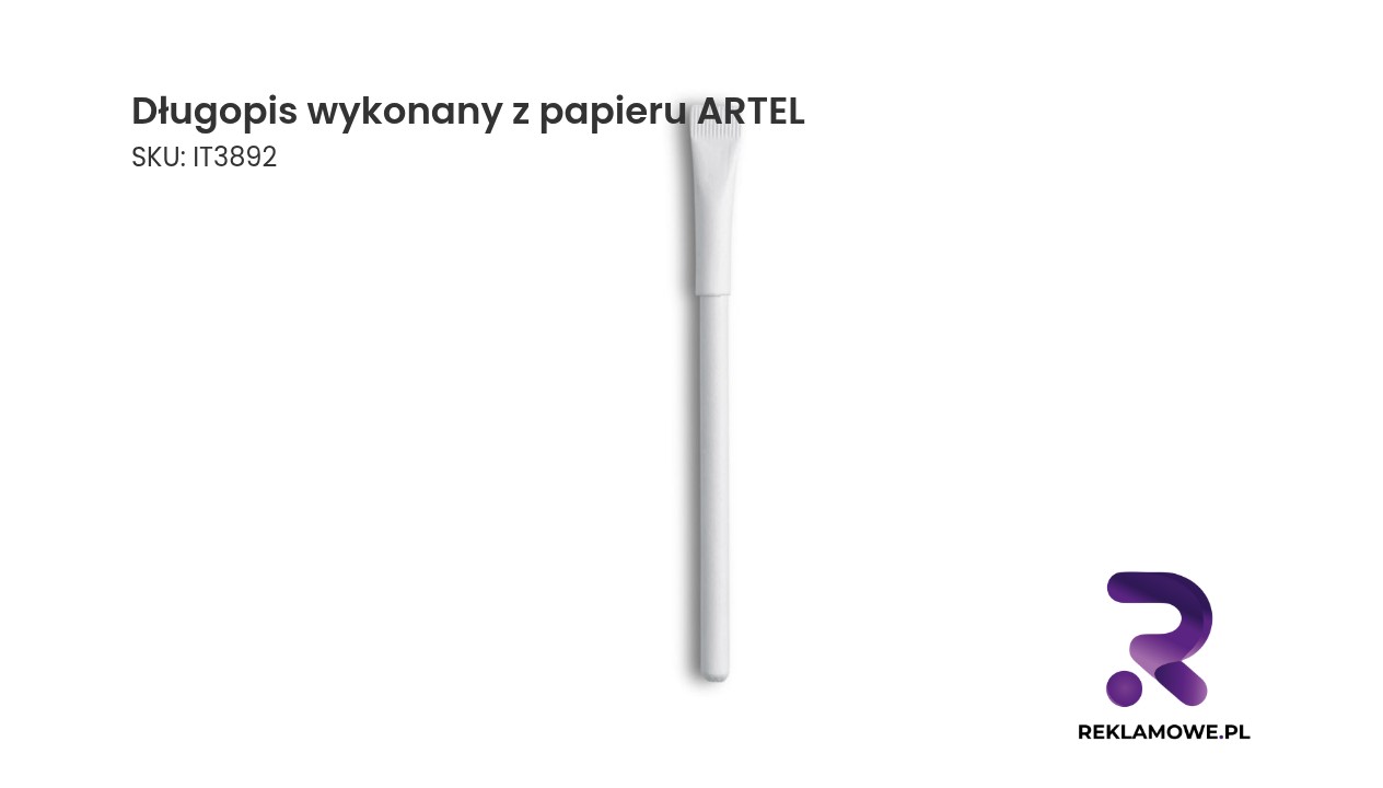 Długopis wykonany z papieru ARTEL Ekologiczny długopis z papieru marki ARTEL