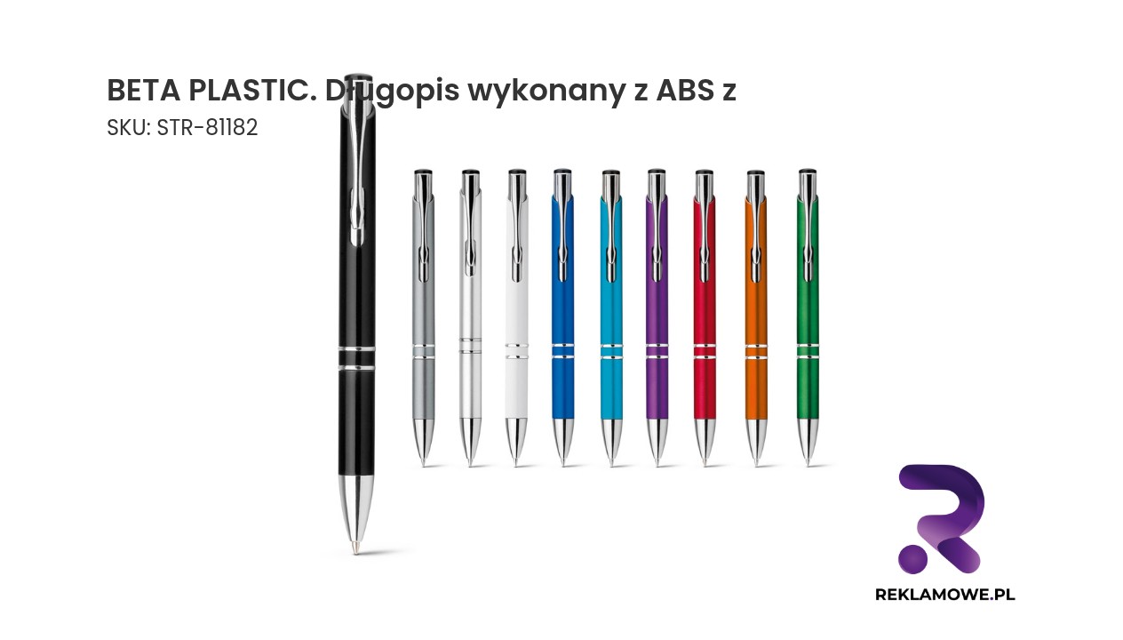 Długopis wykonany z ABS, model Beta Plastic