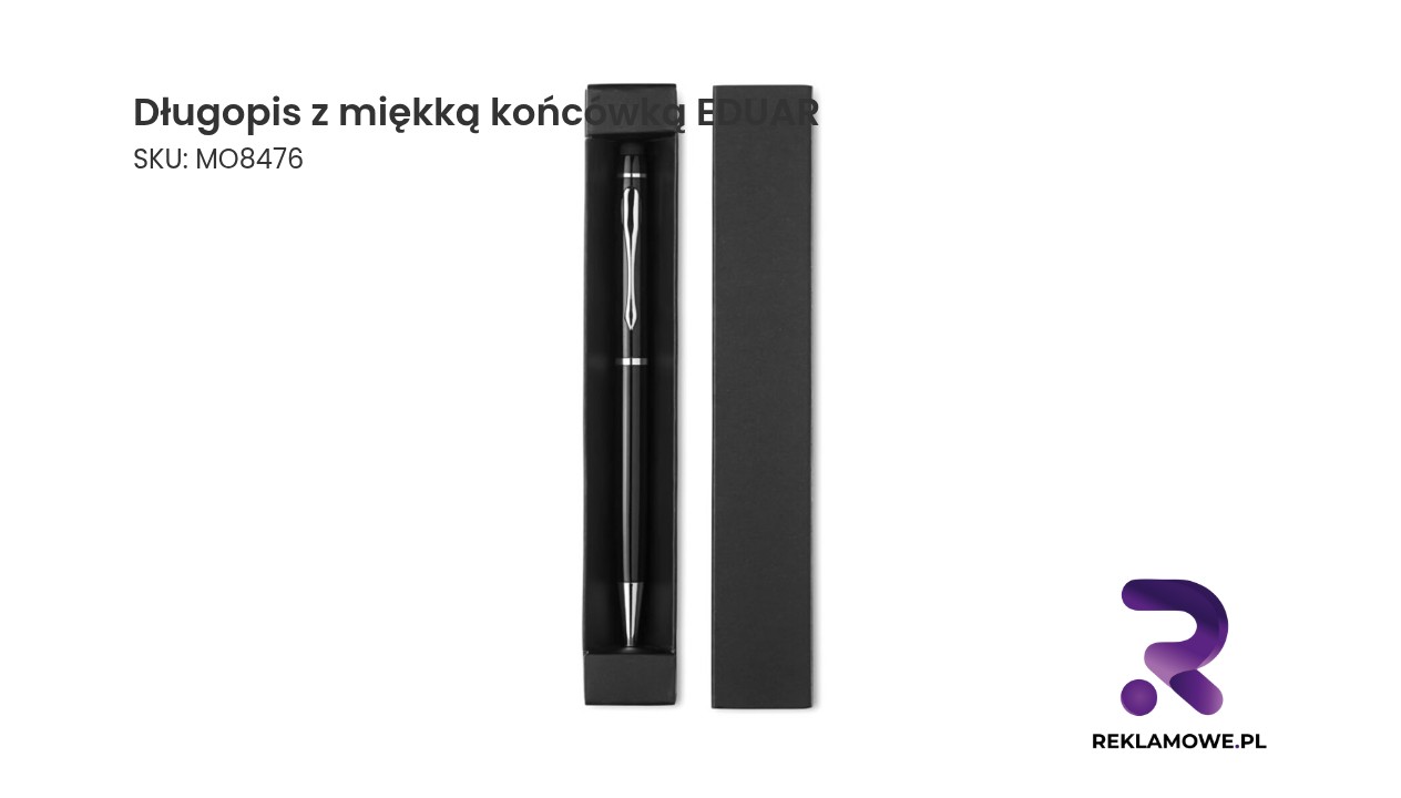 Długopis z miękką końcówką EDUAR Długopis z miękką końcówką EDUAR – wygodny długopis do codziennego pisania