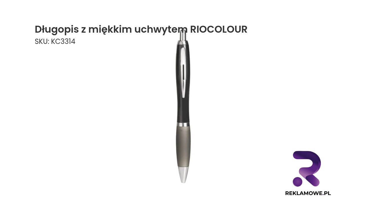 Długopis Riocolour z miękkim uchwytem
