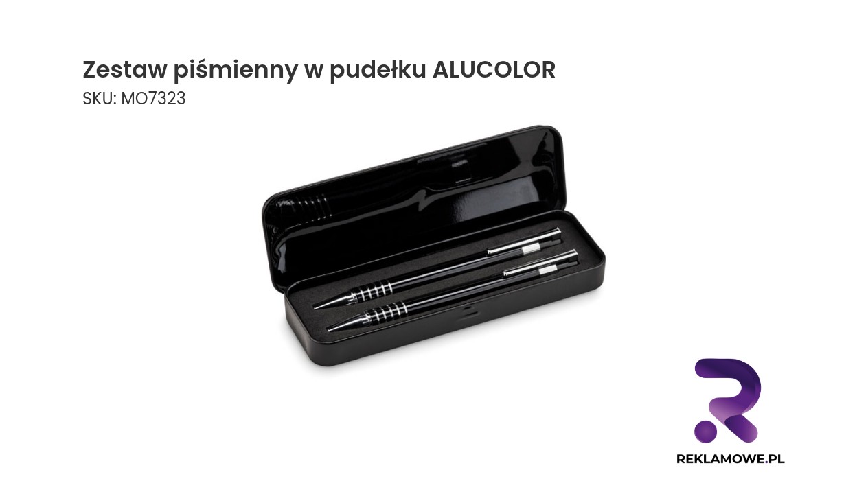 Zestaw piśmienny w pudełku ALUCOLOR – elegancki komplet do pisania w ozdobnym opakowaniu